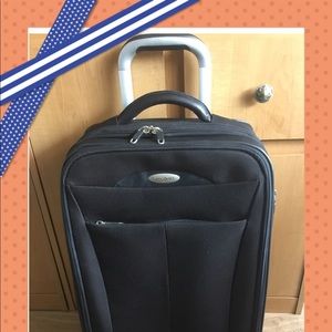 SAMSONITE BLACK NYLON 26”/4 SPINNER WHEEL USED ✈️